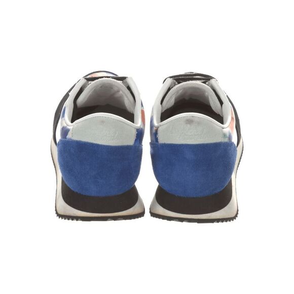 Loeffler Randall Women's Suede Tie-Dye Print Sneakers Blue Multicolor Lace-Up Sh - Picture 3 of 5